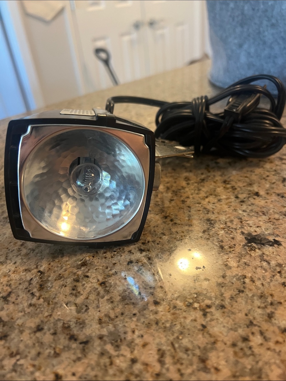 Black Photography/Video Flash Light with Power Cord